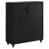 Maren Tall Dresser Chest | 5 Drawers & LED Light | Black Tufted Velvet