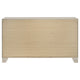 Qanto Wide Dresser with 6 Drawers | Rustic Cream Wood