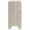 Qanto Wide Dresser with 6 Drawers | Rustic Cream Wood