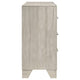 Qanto Wide Dresser with 6 Drawers | Rustic Cream Wood