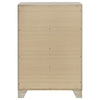 Qanto Tall Dresser Chest with 4 Drawers | Rustic Cream Wood