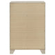 Qanto Tall Dresser Chest with 4 Drawers | Rustic Cream Wood