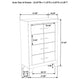Qanto Tall Dresser Chest with 4 Drawers | Rustic Cream Wood
