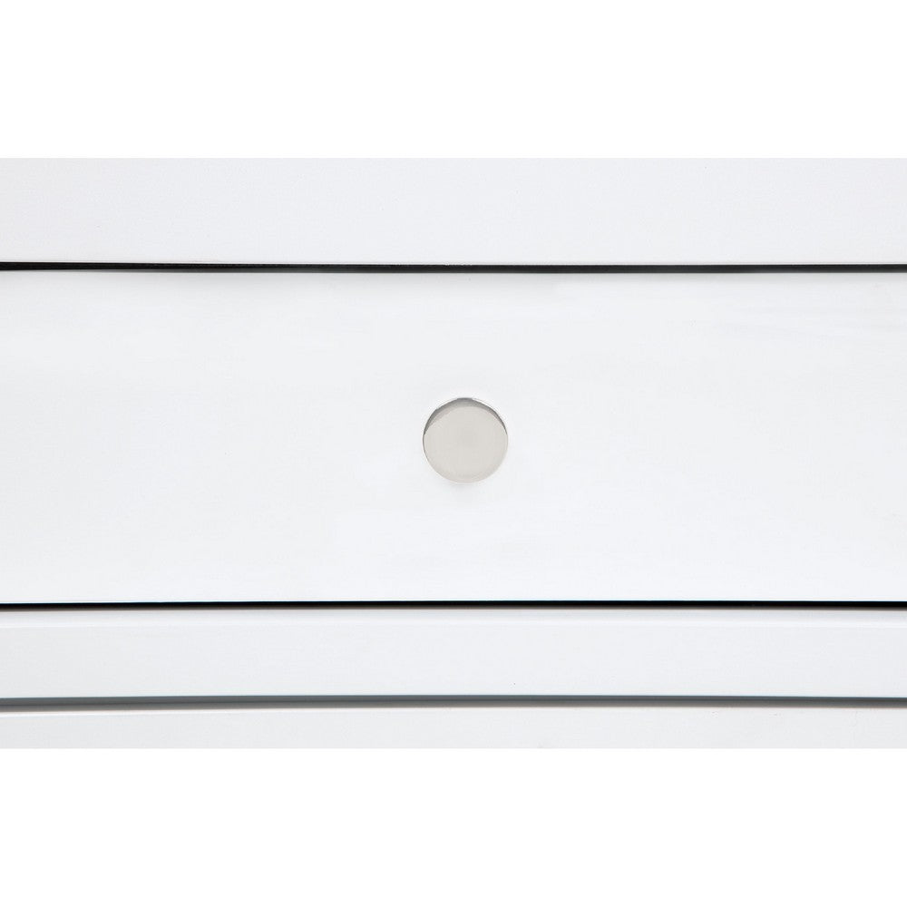 Ruvie Wide Dresser | 8 Drawers w Felt lined Jewellery Drawer | White Wood