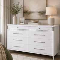 White, Brushed Nickel