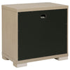 Saina Nightstand with 2 Drawers | Block Feet | Light Elm Wood 27"