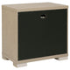 Saina Nightstand with 2 Drawers | Block Feet | Light Elm Wood 27"