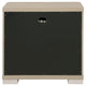 Saina Nightstand with 2 Drawers | Block Feet | Light Elm Wood 27"