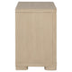 Saina Nightstand with 2 Drawers | Block Feet | Light Elm Wood 27"