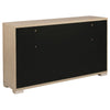 Saina Wide Dresser with 6 Drawers | Fingertip Handles | Brown Wood