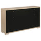 Saina Wide Dresser with 6 Drawers | Fingertip Handles | Brown Wood