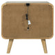 Ryb Nightstand with 2 Drawers | Curved Corners | Light Ash Wood 27"
