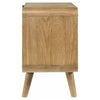 Ryb Nightstand with 2 Drawers | Curved Corners | Light Ash Wood 27"