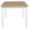 Andy Dining Table | Light Ash Brown and White Wood | 66" Rectangular