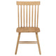 Andy Dining Side Chair Set of 2 | Windsor Spindle Back | Light Ash Brown