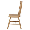 Andy Dining Side Chair Set of 2 | Windsor Spindle Back | Light Ash Brown