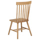Andy Dining Side Chair Set of 2 | Windsor Spindle Back | Light Ash Brown