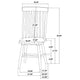 Andy Dining Side Chair Set of 2 | Windsor Spindle Back | Light Ash Brown