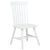 Andy Dining Side Chair Set of 2 | Windsor Back | Scooped Seat | White Wood