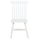 Andy Dining Side Chair Set of 2 | Windsor Back | Scooped Seat | White Wood