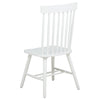 Andy Dining Side Chair Set of 2 | Windsor Back | Scooped Seat | White Wood