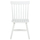Andy Dining Side Chair Set of 2 | Windsor Back | Scooped Seat | White Wood