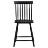 Andy Counter Height Chair Set of 2 | Windsor Spindle Back | Black Wood