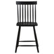 Andy Counter Height Chair Set of 2 | Windsor Spindle Back | Black Wood
