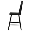 Andy Counter Height Chair Set of 2 | Windsor Spindle Back | Black Wood