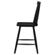 Andy Counter Height Chair Set of 2 | Windsor Spindle Back | Black Wood