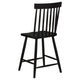 Andy Counter Height Chair Set of 2 | Windsor Spindle Back | Black Wood