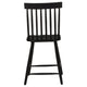 Andy Counter Height Chair Set of 2 | Windsor Spindle Back | Black Wood