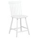 Andy Counter Height Chair Set of 2 | Windsor Spindle Back | White Wood