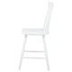 Andy Counter Height Chair Set of 2 | Windsor Spindle Back | White Wood