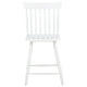 Andy Counter Height Chair Set of 2 | Windsor Spindle Back | White Wood