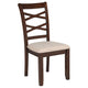 Baron 5pc Round Dining Table Set | 4 Chairs | 2 Drop Leaves | Brown