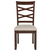 Baron 5pc Round Dining Table Set | 4 Chairs | 2 Drop Leaves | Brown
