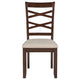 Baron 5pc Round Dining Table Set | 4 Chairs | 2 Drop Leaves | Brown