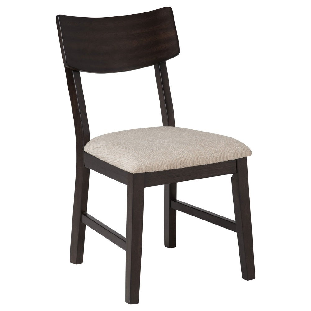 Caty 5pc Round Dining Table Set | 4 Chairs | 2 Drop Leaves | Brown