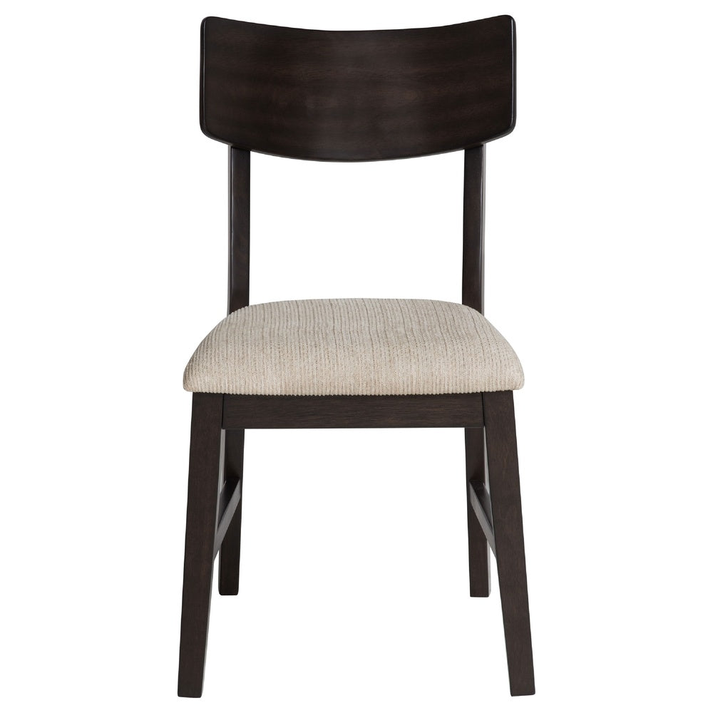 Caty 5pc Round Dining Table Set | 4 Chairs | 2 Drop Leaves | Brown
