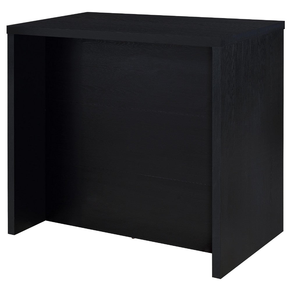 Anga Home Bar | 6 Shelves | 12 Wine Bottle Holders | Stemware | Black 47"