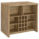 Anga Home Bar | 6 Shelves | 12 Bottle Holders | Stemware | Brown 47"