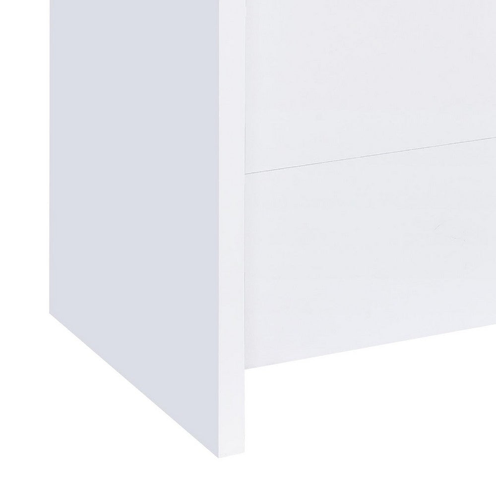 Anga Home Bar | 6 Shelves | 12 Bottle Holders | Stemware | White 47"