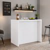 Anga Home Bar | 6 Shelves | 12 Bottle Holders | Stemware | White 47"