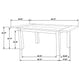 Dova Extending Dining Table | 2 Leaves | Vineyard Oak Brown | 63-87"