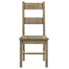 Dova Dining Side Chair Set of 2 | Ladder Back | Vineyard Oak Brown Wood