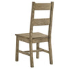 Dova Dining Side Chair Set of 2 | Ladder Back | Vineyard Oak Brown Wood