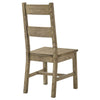 Dova Dining Side Chair Set of 2 | Ladder Back | Vineyard Oak Brown Wood
