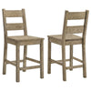 Dova Counter Height Chair Set of 2 | Ladder Back | Vineyard Oak Brown