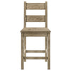 Dova Counter Height Chair Set of 2 | Ladder Back | Vineyard Oak Brown